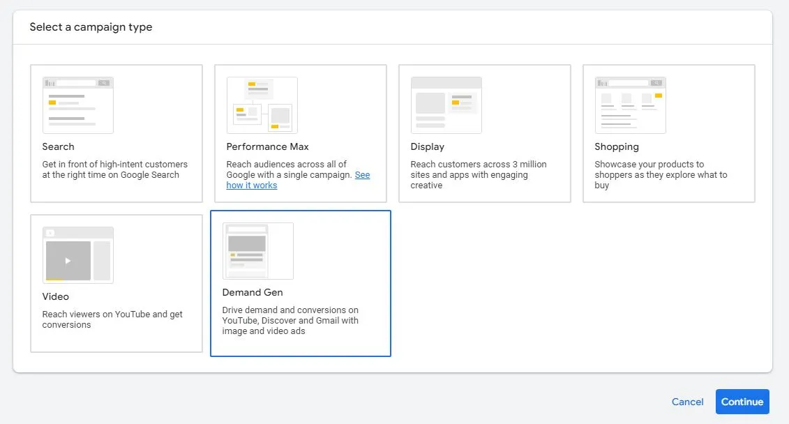 Types of google ads campaign